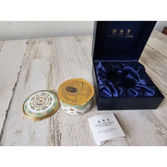 Halcyon days enamel historic royal places time for tea as is - Picture 1 of 6